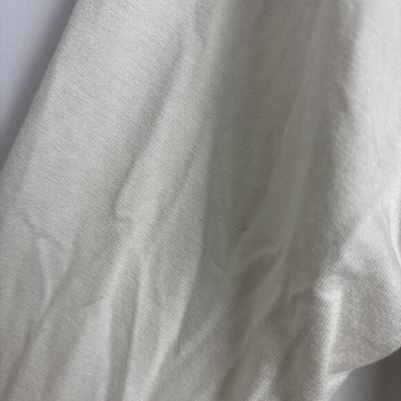 Accouchee S Wrap Front Soft Stretch 3/4 Sleeve Maternity Cowl White Blouse Top - Picture 3 of 8